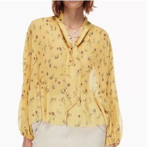 Wilfred Barbara Blouse in Spring Medley Yellow size Large